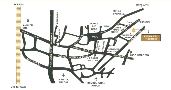 Sterling Court Tower - D, Andheri East — floor plan 2