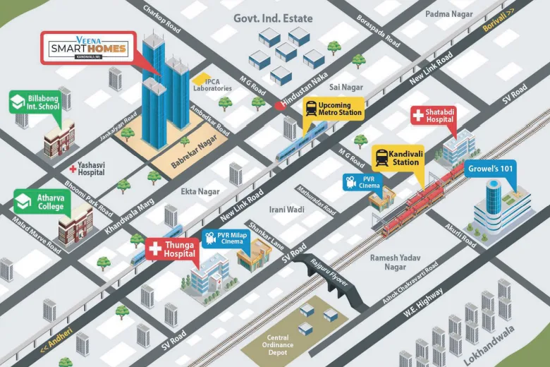 Veena Smart Homes, Kandivali West — floor plan 2