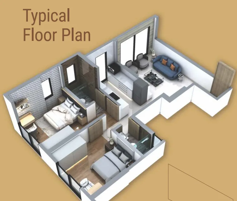 Punita, Kandivali West — floor plan 1