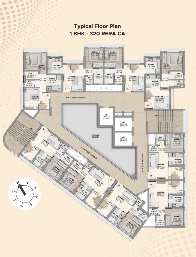 Om Sai, Bandra East — floor plan 1