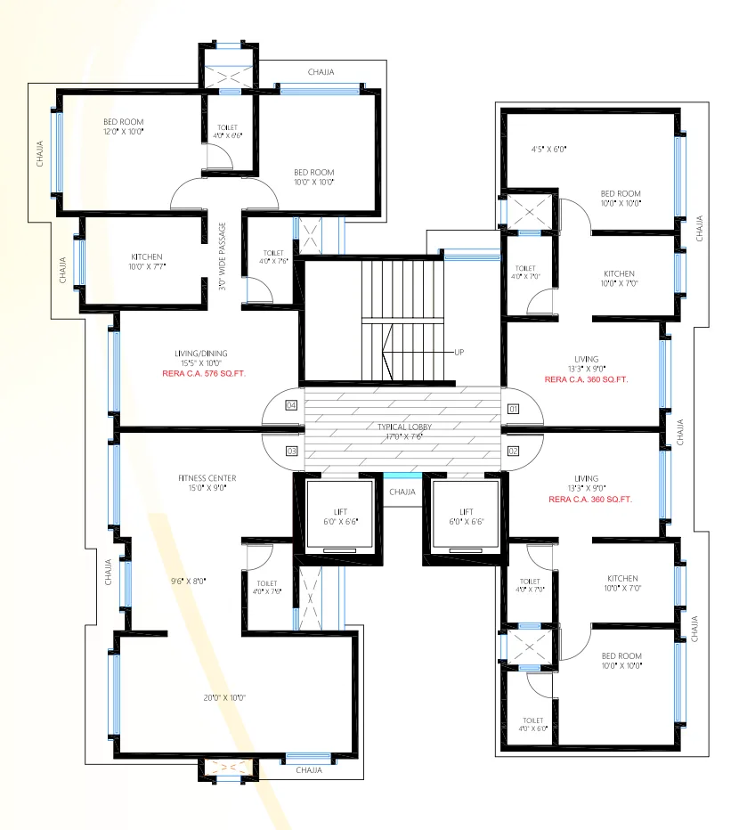 Chaitanya Kohinoor, Kandivali East — floor plan 1