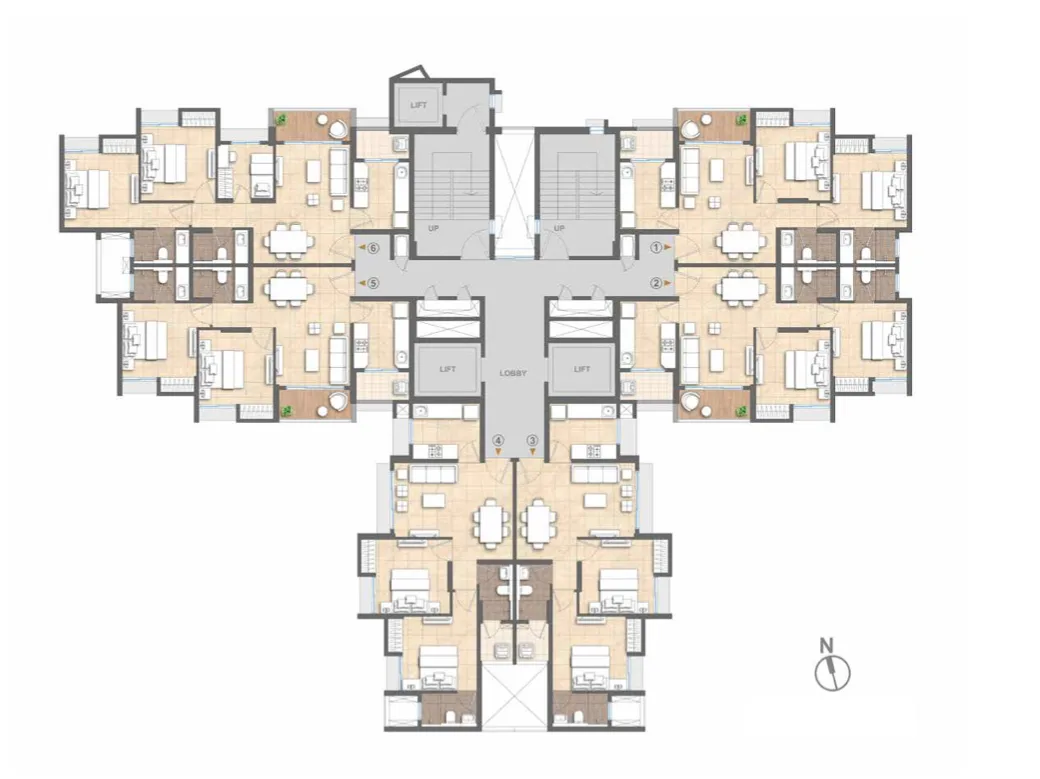 Lodha Casa Supremo, Mira Road — floor plan 1