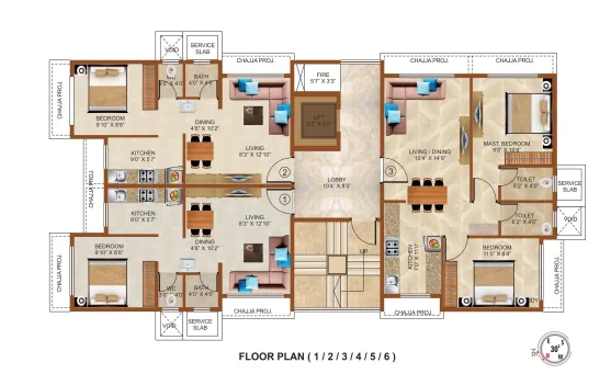 Vaastu Adarsh, Ulwe — floor plan 1