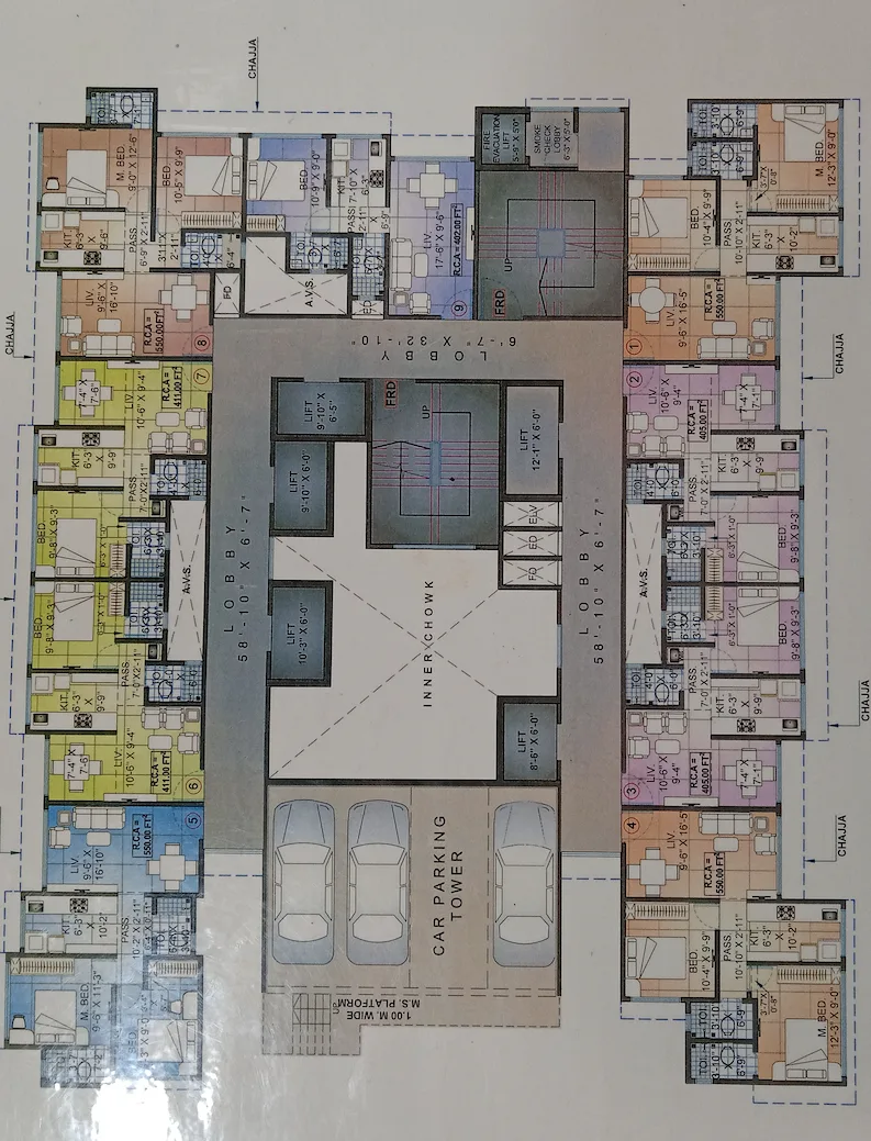 Natasha Atlantis, Vikhroli — floor plan 1