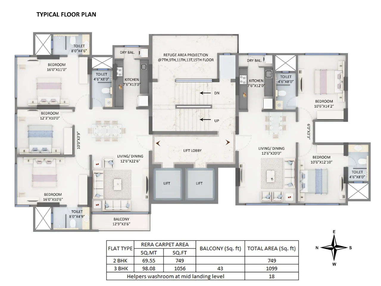 Supreme Evana, Bandra West — floor plan 1