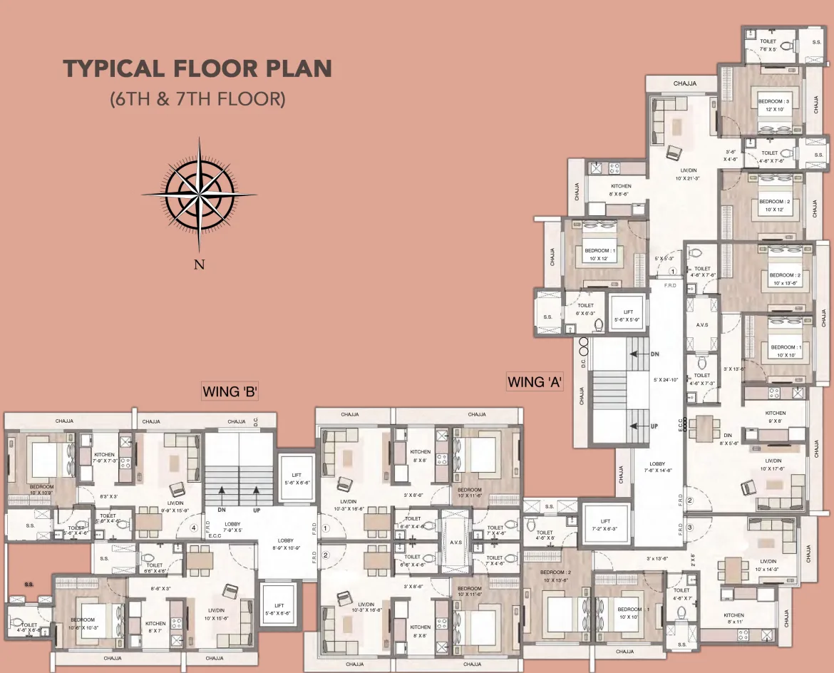 Swashraya, Andheri West — floor plan 1