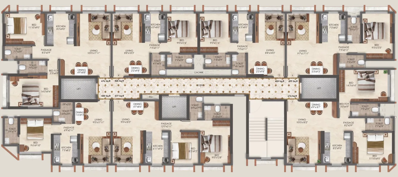 Adityaraj Gateway, Ghatkopar East — floor plan 1