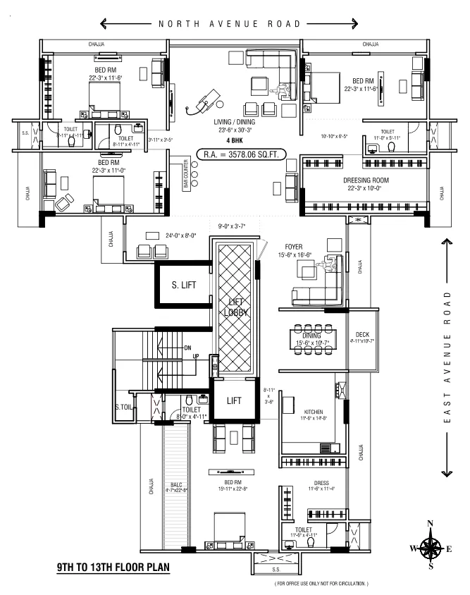 Windermere, Santacruz West — floor plan 1