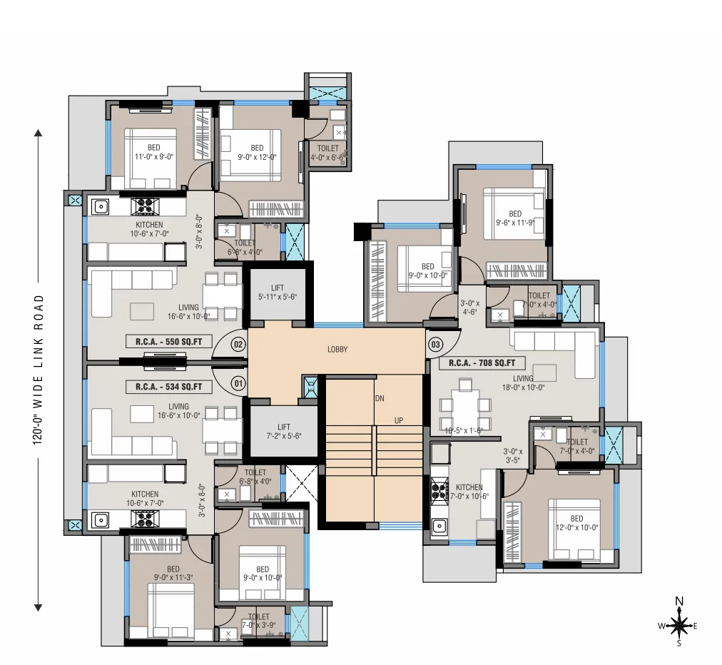 Sun Sumit Jeevan Mangal, Borivali West — floor plan 1