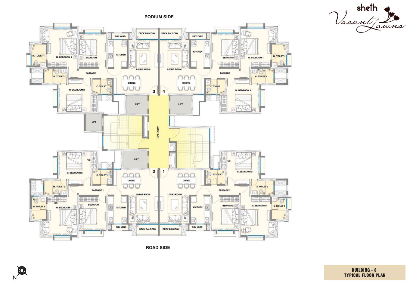 Vasant Lawns, Thane West — floor plan 1