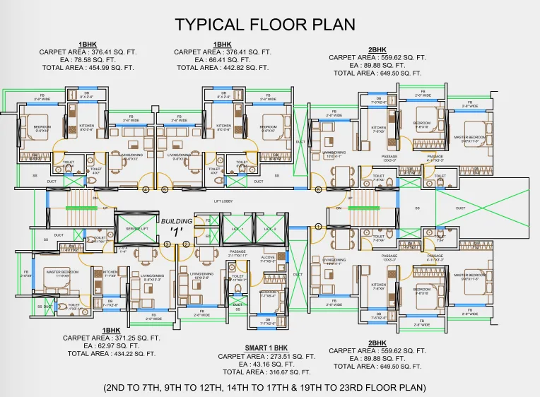 Foresta, Mira Road — floor plan 1