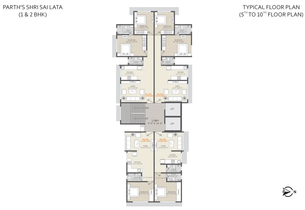 Sai Lata Tower, Chembur — floor plan 1