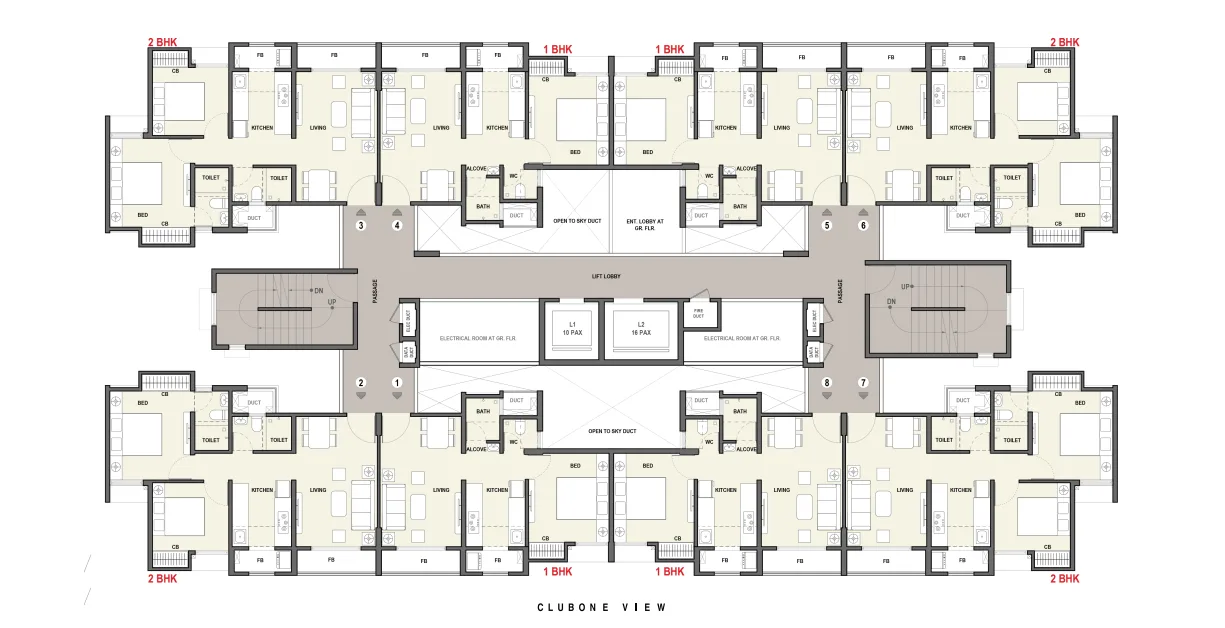 Rustomjee Avenue L4, Virar — floor plan 1