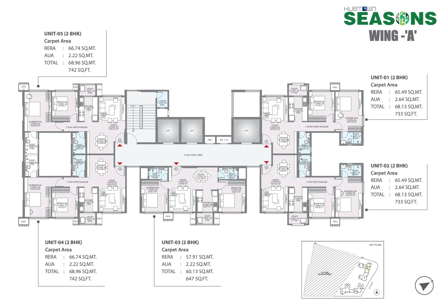 Hubtown Seasons, Chembur — floor plan 1