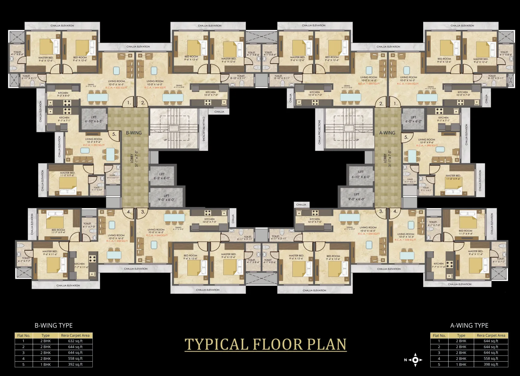 Zen Gardens, Kandivali West — floor plan 1