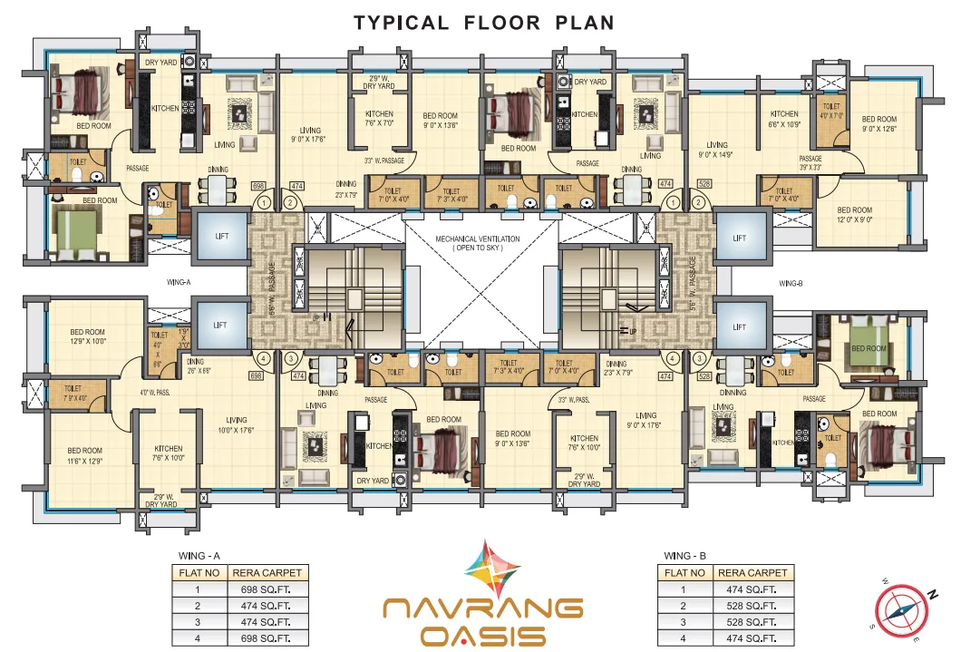 Navrang Oasis, Jogeshwari — floor plan 1