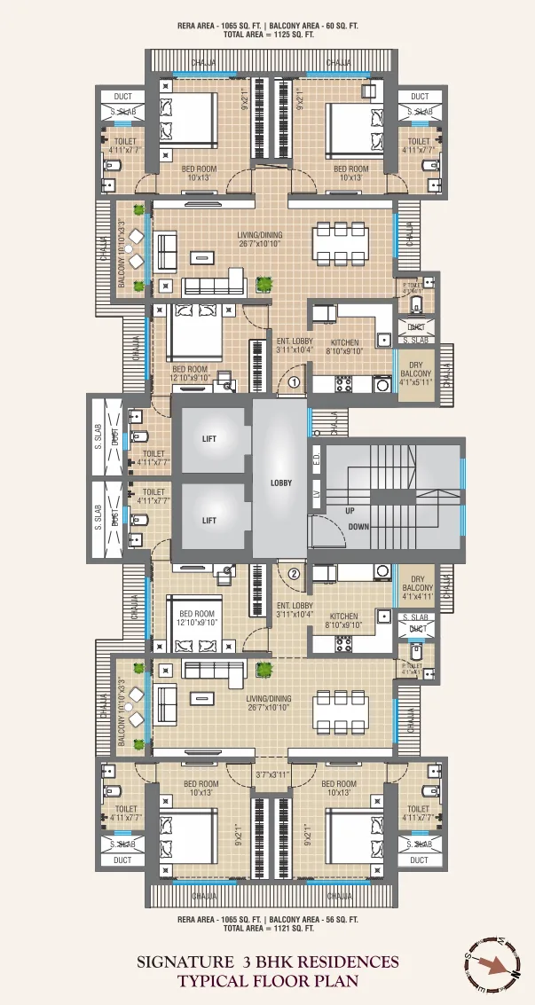 Swastik Elegance, Chembur — floor plan 1