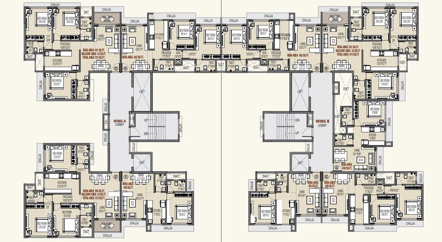 Swastik Divine, Mulund East — floor plan 1