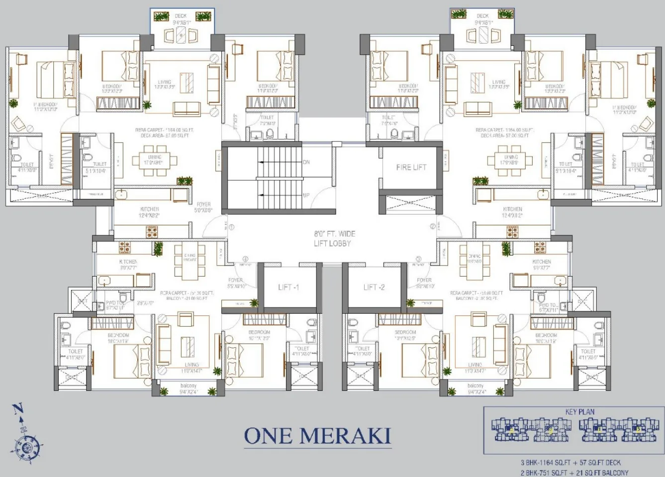 One Meraki, Chembur — floor plan 1