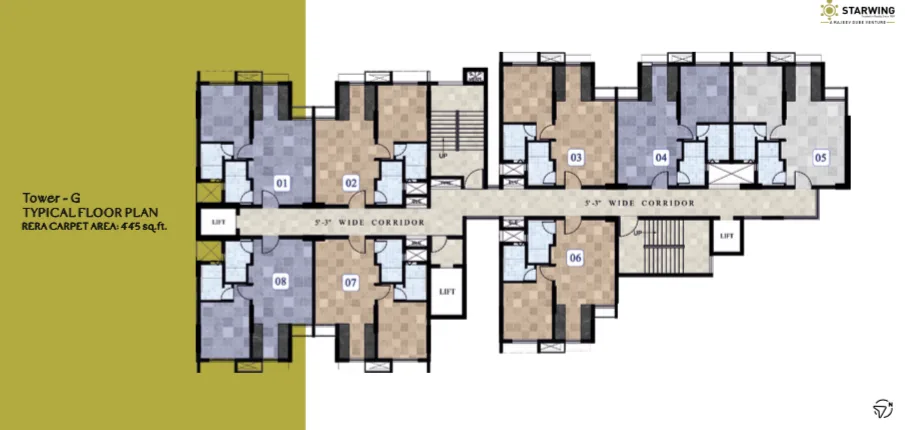 I - Stay Tower - D (1 - Bhk), Andheri East — floor plan 1