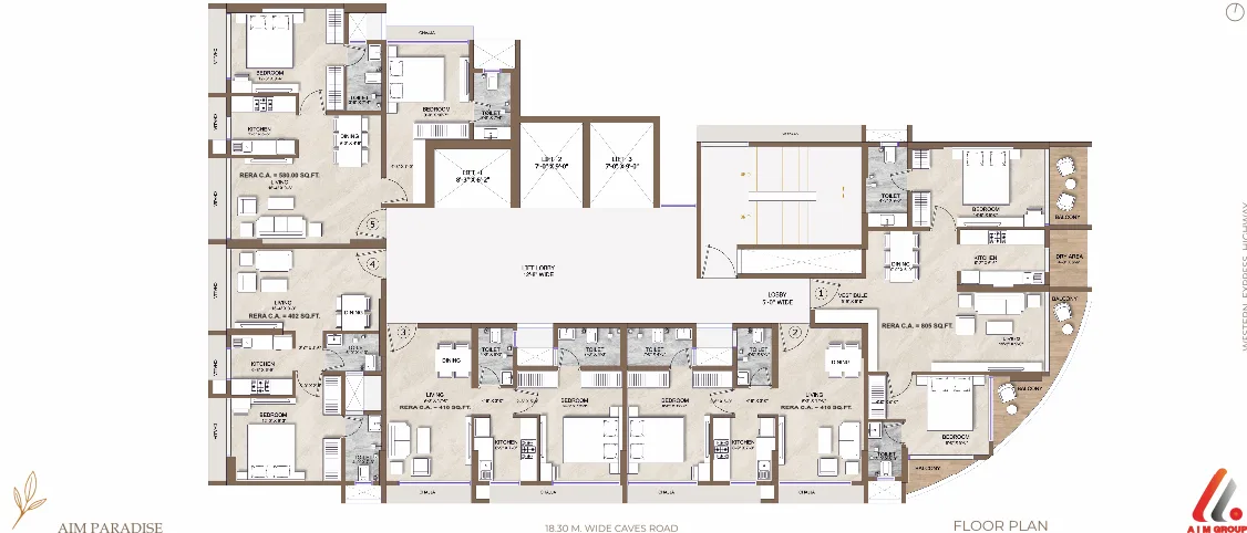 Aim Paradise, Jogeshwari — floor plan 1