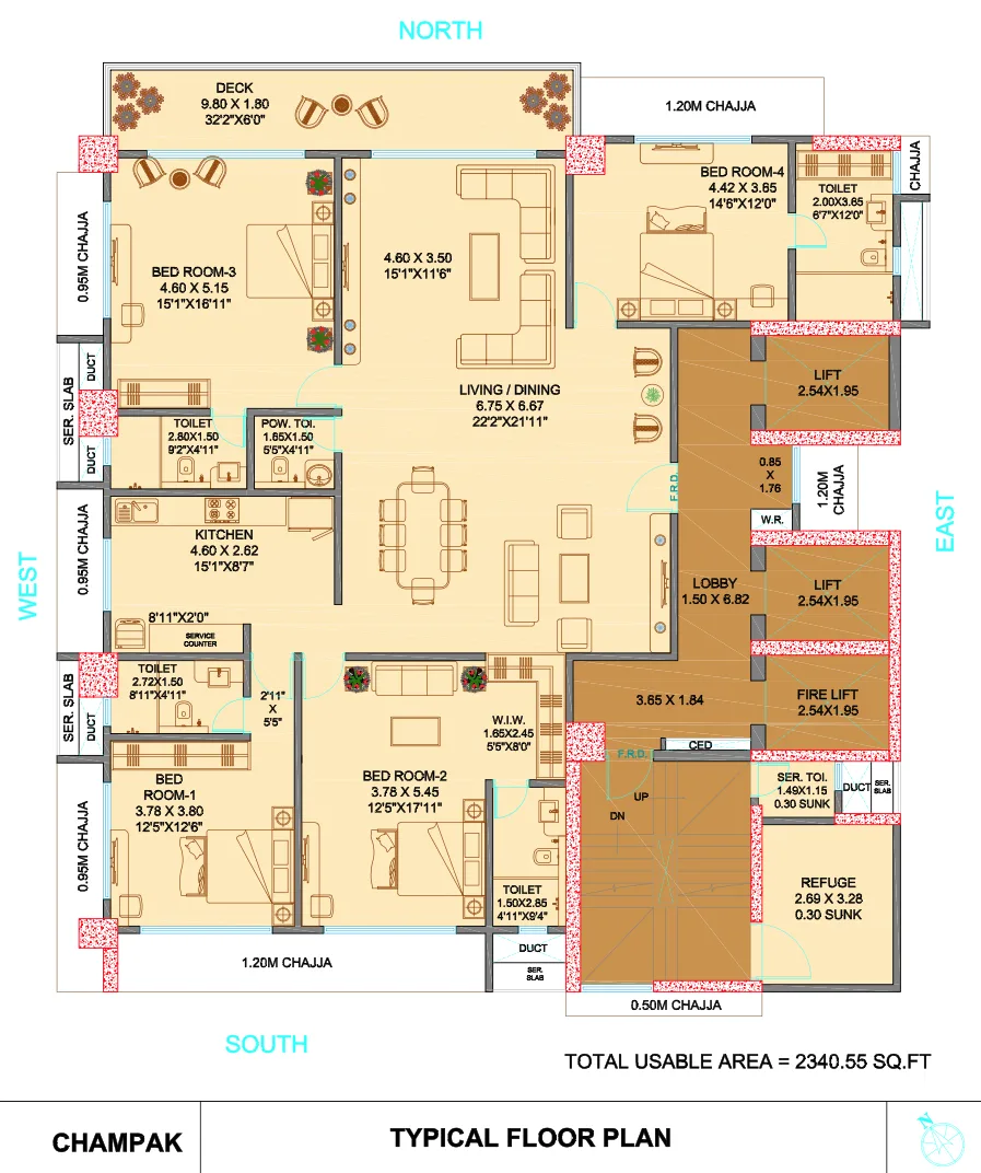 The Pavilion, Dadar West — floor plan 1