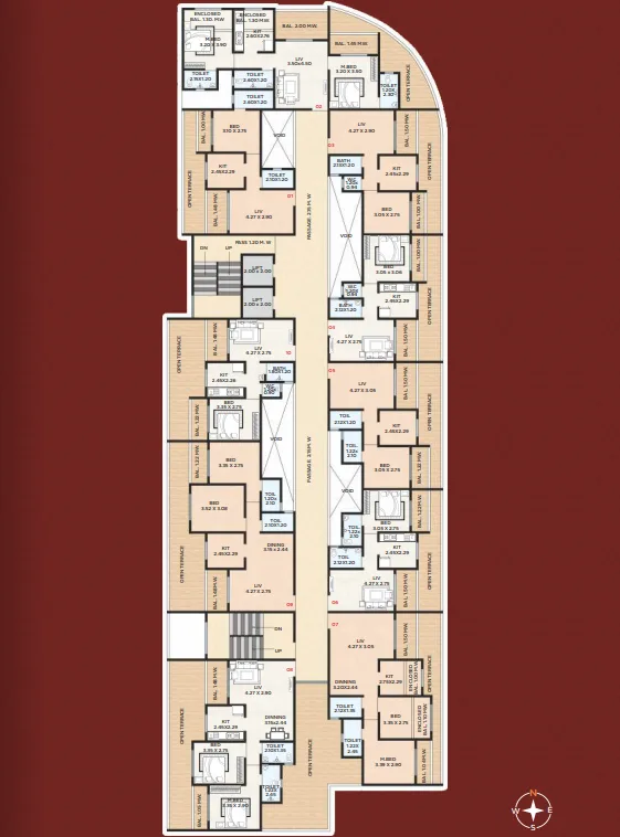 Om Maitri Icon, Kalyan — floor plan 1
