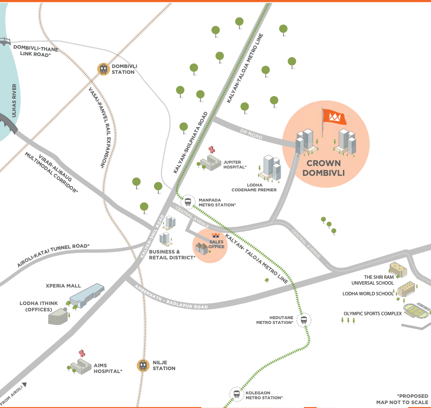 Lodha Crown Kolshet, Dombivli — floor plan 2