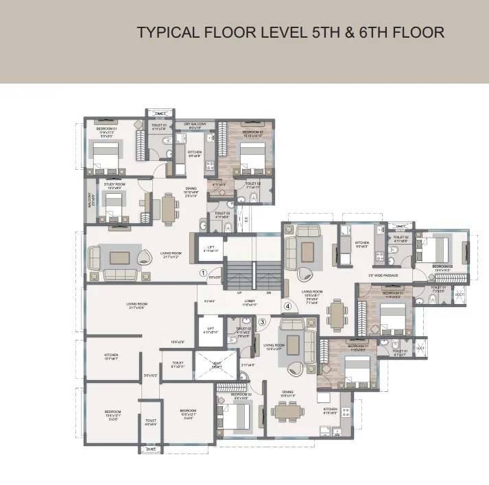 Parlashray, Vile Parle East — floor plan 1