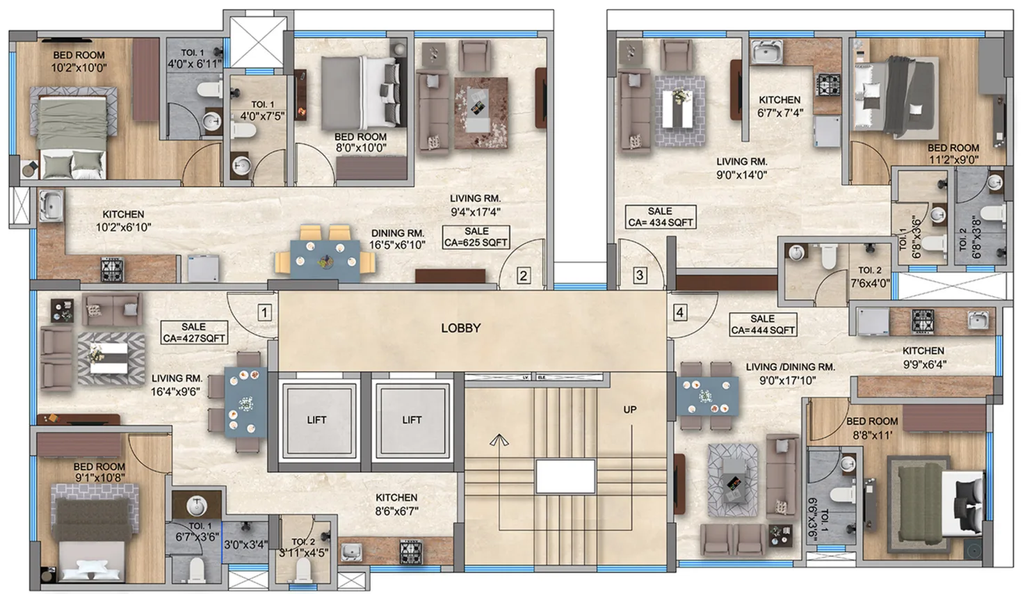 Aikya Heights, Byculla — floor plan 1