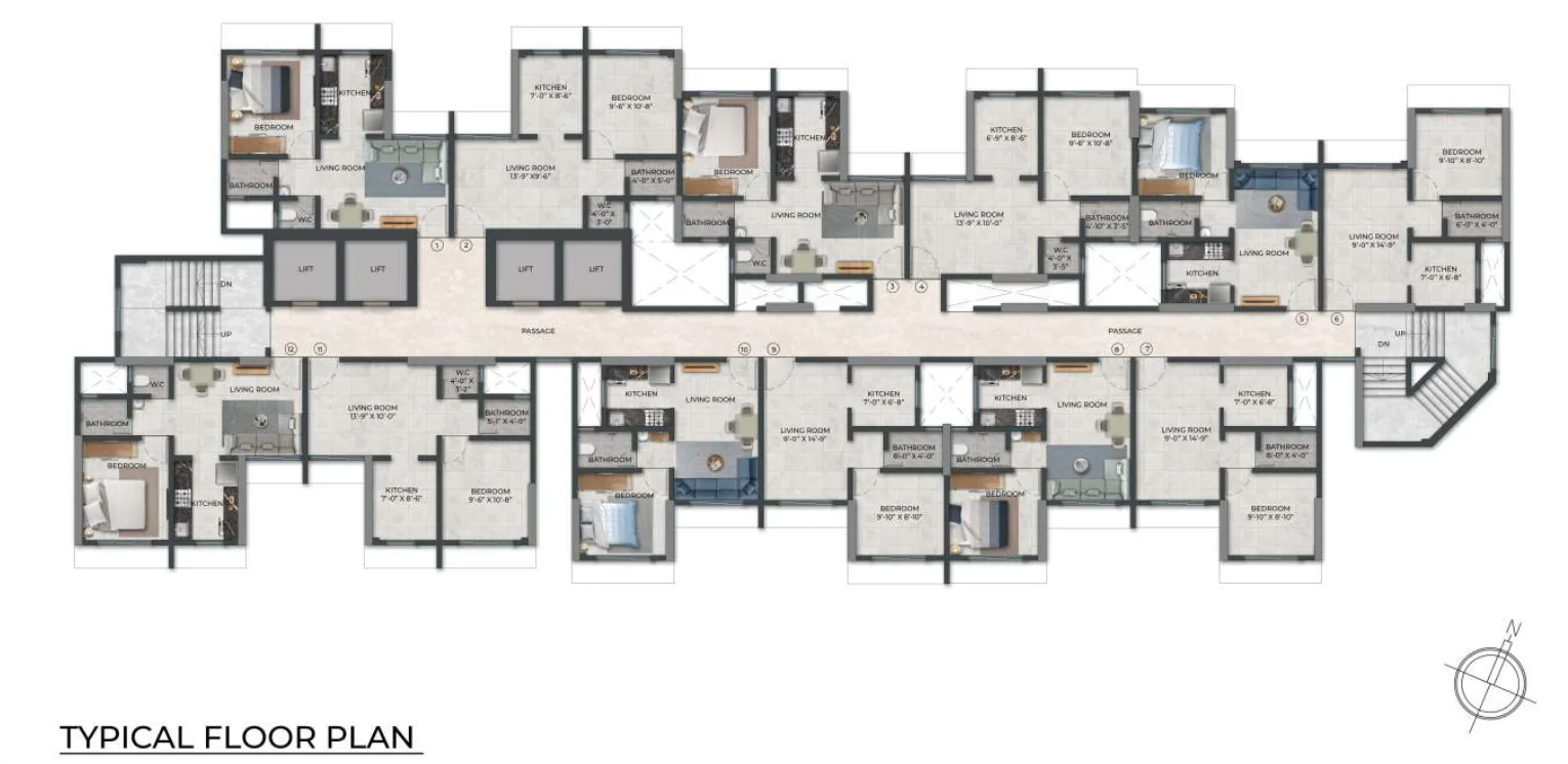 Metropolis, Thane West — floor plan 1