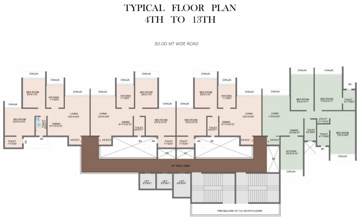 La Palacio, Ulwe — floor plan 1