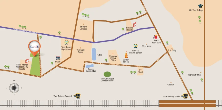 Sky City, Virar — floor plan 2