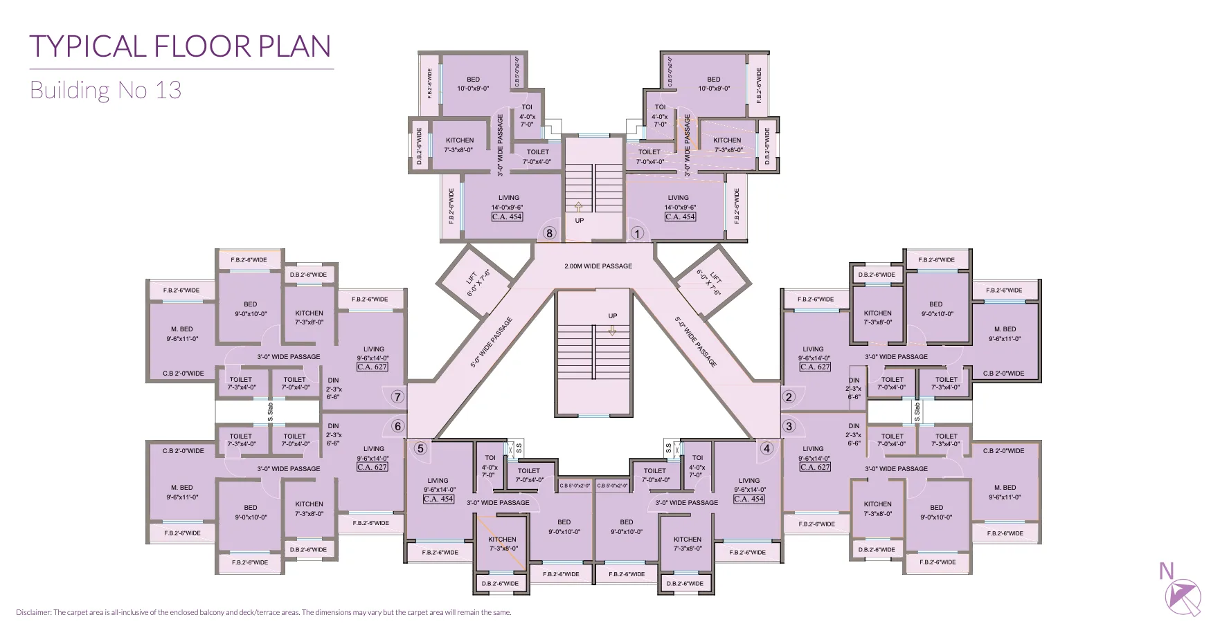 Wisteria Square, Mira Road — floor plan 1