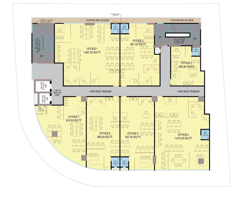 The Curve, Santacruz West — floor plan 1