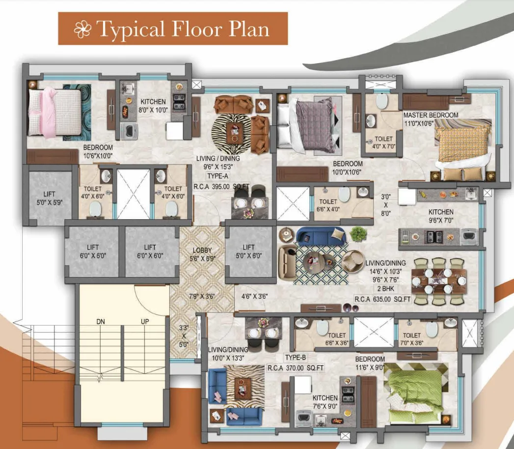 Blossom Residency, Vile Parle East — floor plan 1