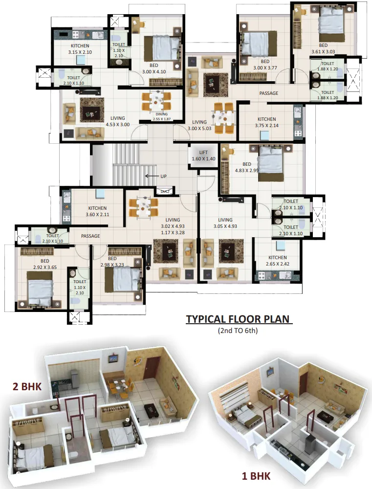 Rosalia Apartments, Andheri West — floor plan 1