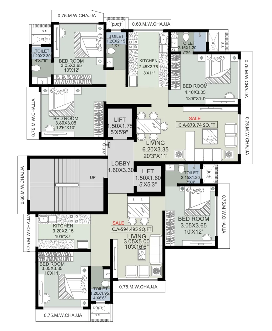 Turning Point, Andheri East — floor plan 1
