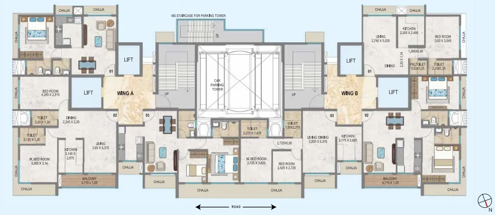Satra One, Goregaon West — floor plan 1