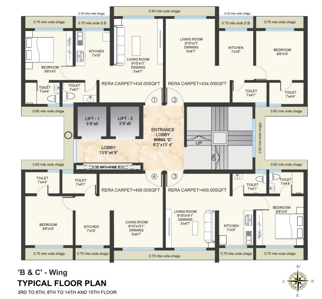 Delta House, Goregaon East — floor plan 1