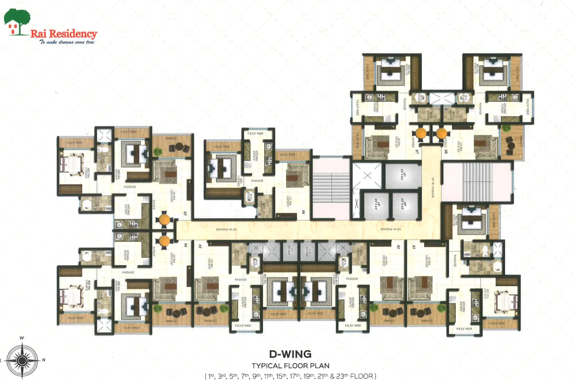 Rais Tulips, Kalyan — floor plan 1