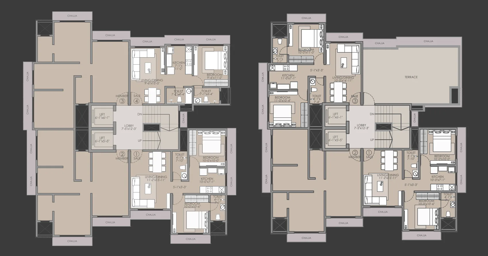 Acres Espacer, Malad West — floor plan 1