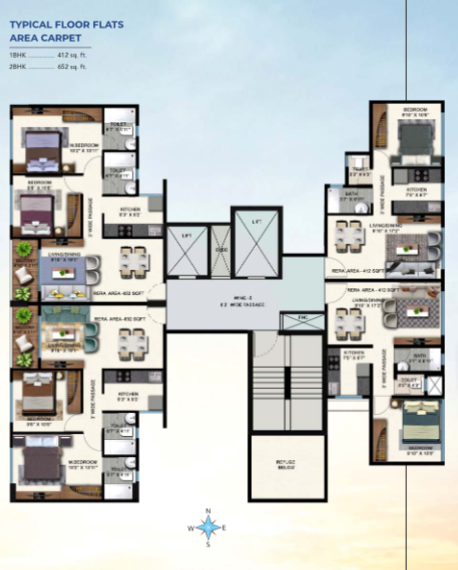 Shree Satyam 2, Malad East — floor plan 1