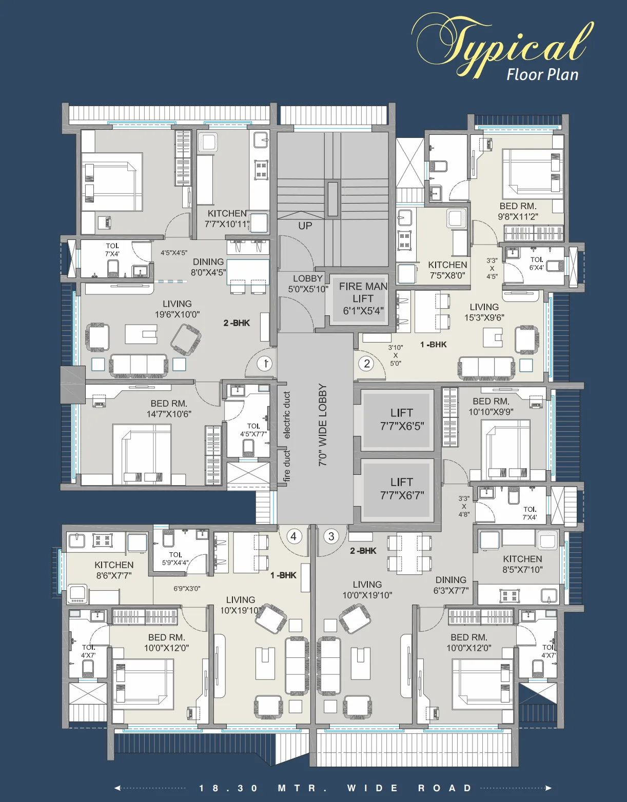 Om Sai Sadan, Borivali West — floor plan 1