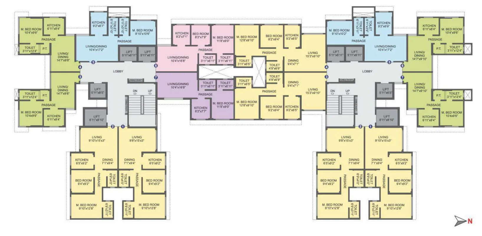Parijat Hill View, Borivali East — floor plan 1