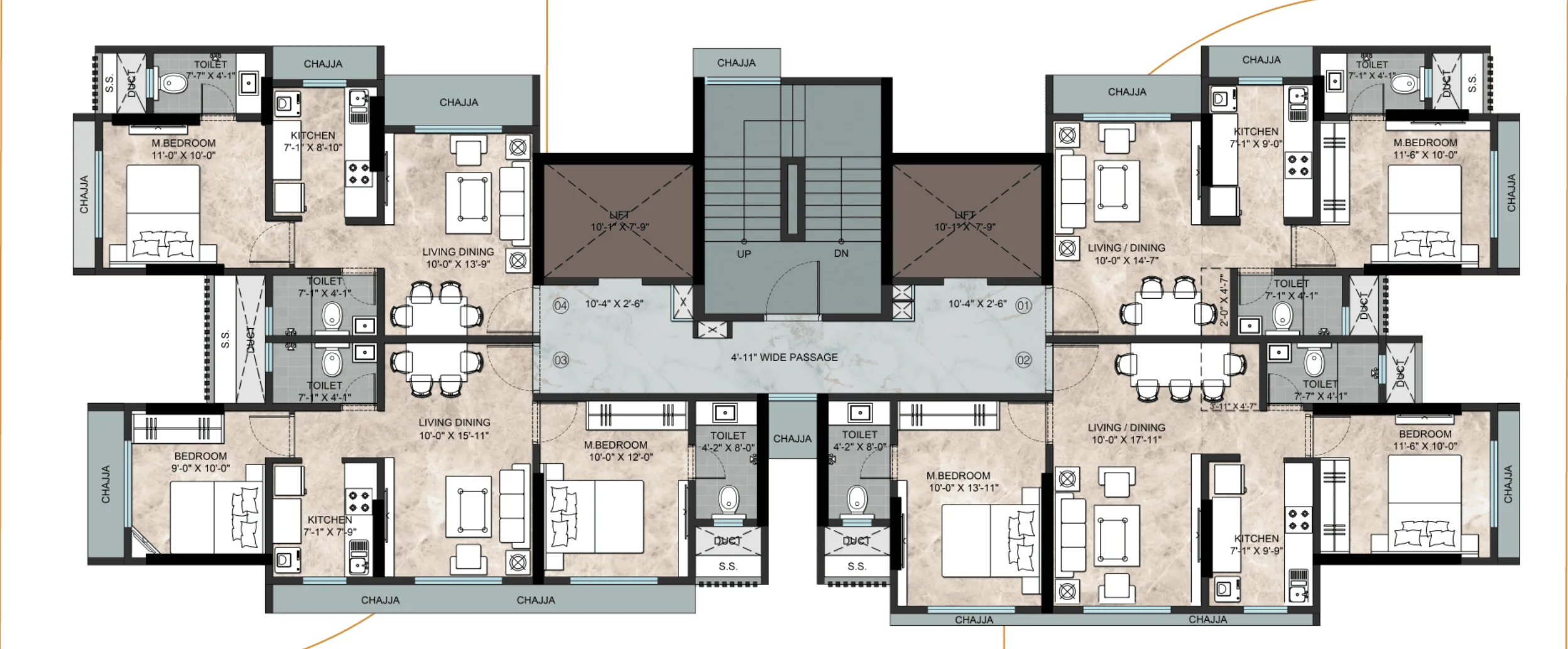 Dinaco Darshan, Dahisar West — floor plan 1