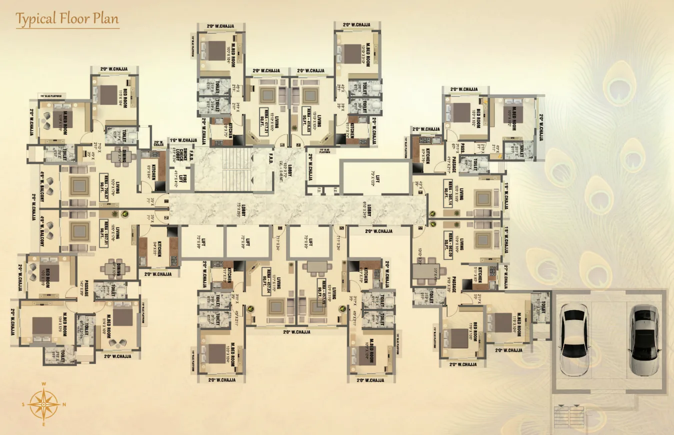 Vishwa Vihang Heights, Dahisar East — floor plan 1