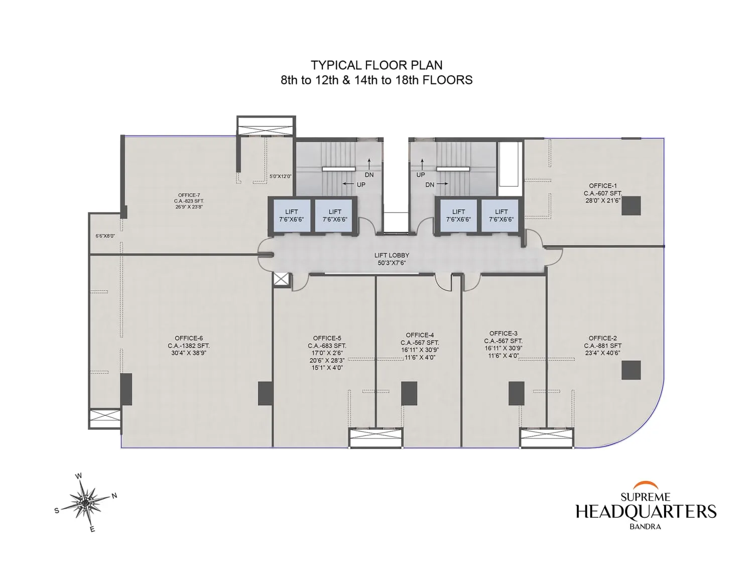 Supreme Headquarters, Bandra West — floor plan 1