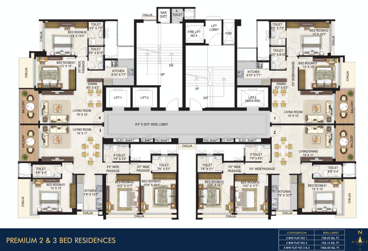 Jaswanti Jewel, Kandivali West — floor plan 1