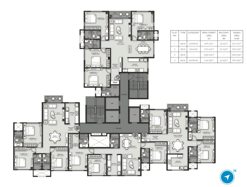Aaradhya One Earth, Ghatkopar East — floor plan 1